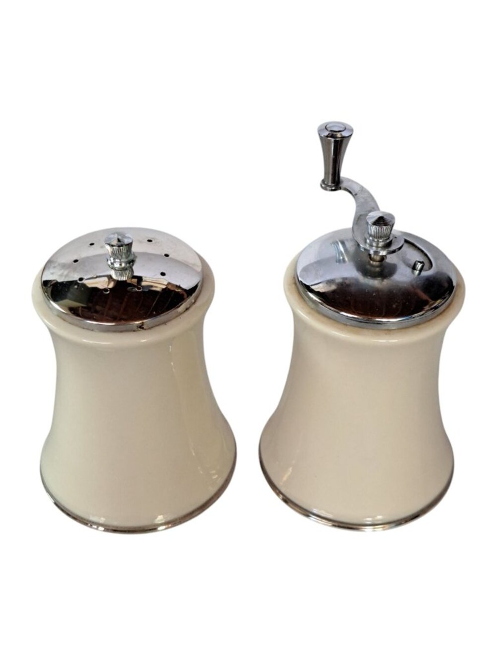 Vintage LENOX Salt Shaker Pepper Grinder Mill Silver Tone Trenton NJ - Picture 11 of 16